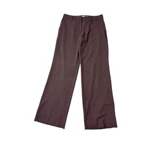 Gap Perfect Trouser Size 10R Brown Pants 33" Inseam High Rise Pockets Careerwear